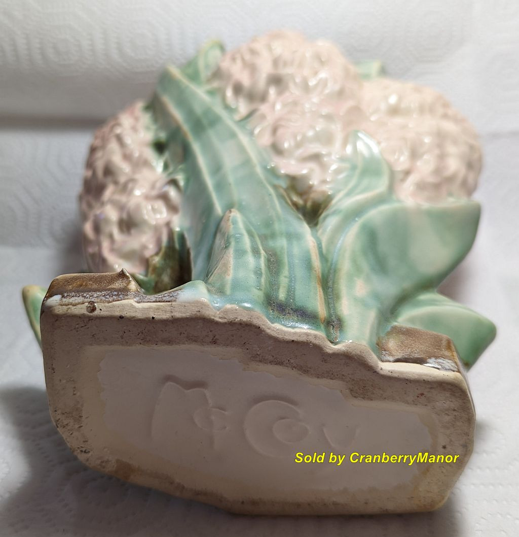 McCoy Vase Pink Hyacinth Flower Vintage Mid Century Designer USA