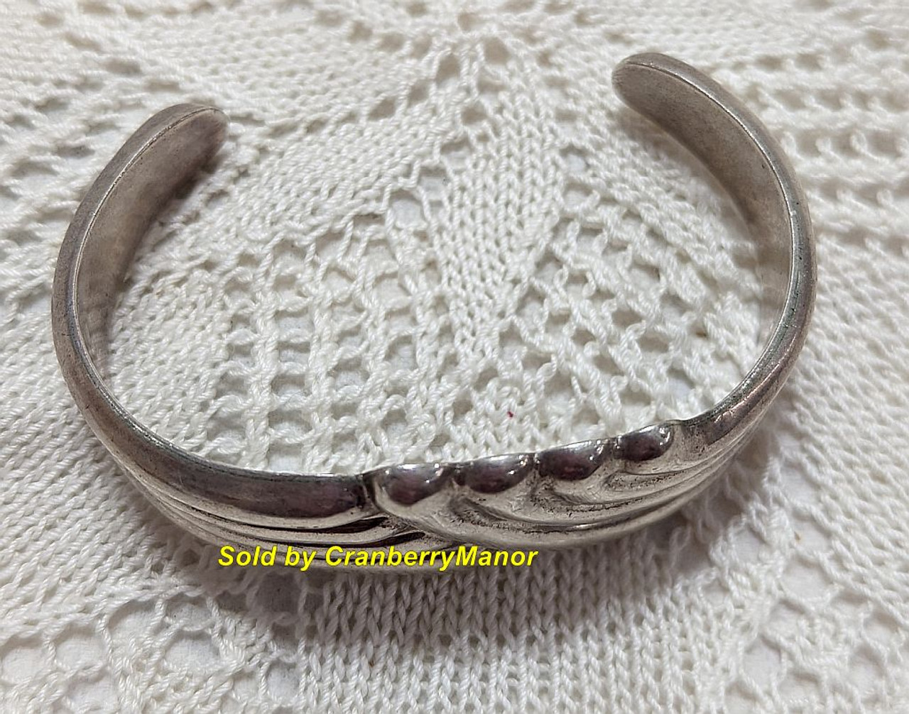 Los Ballesteros Mexico Sterling Silver Cuff Bracelet Vintage Taxco