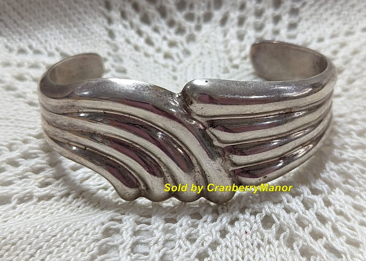 Los Ballesteros Mexico Sterling Silver Cuff Bracelet Vintage Taxco Mexican  Jewelry