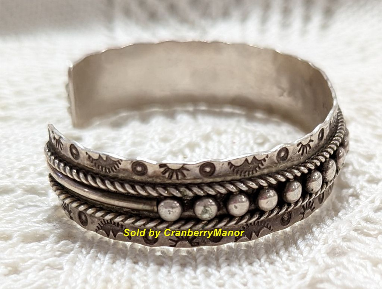 ヴィンテージ！Silver Zuni Style Bangle ブレスレット Zuni JP Ukestine Bracelet Sterling Silver Jewelry Vintage