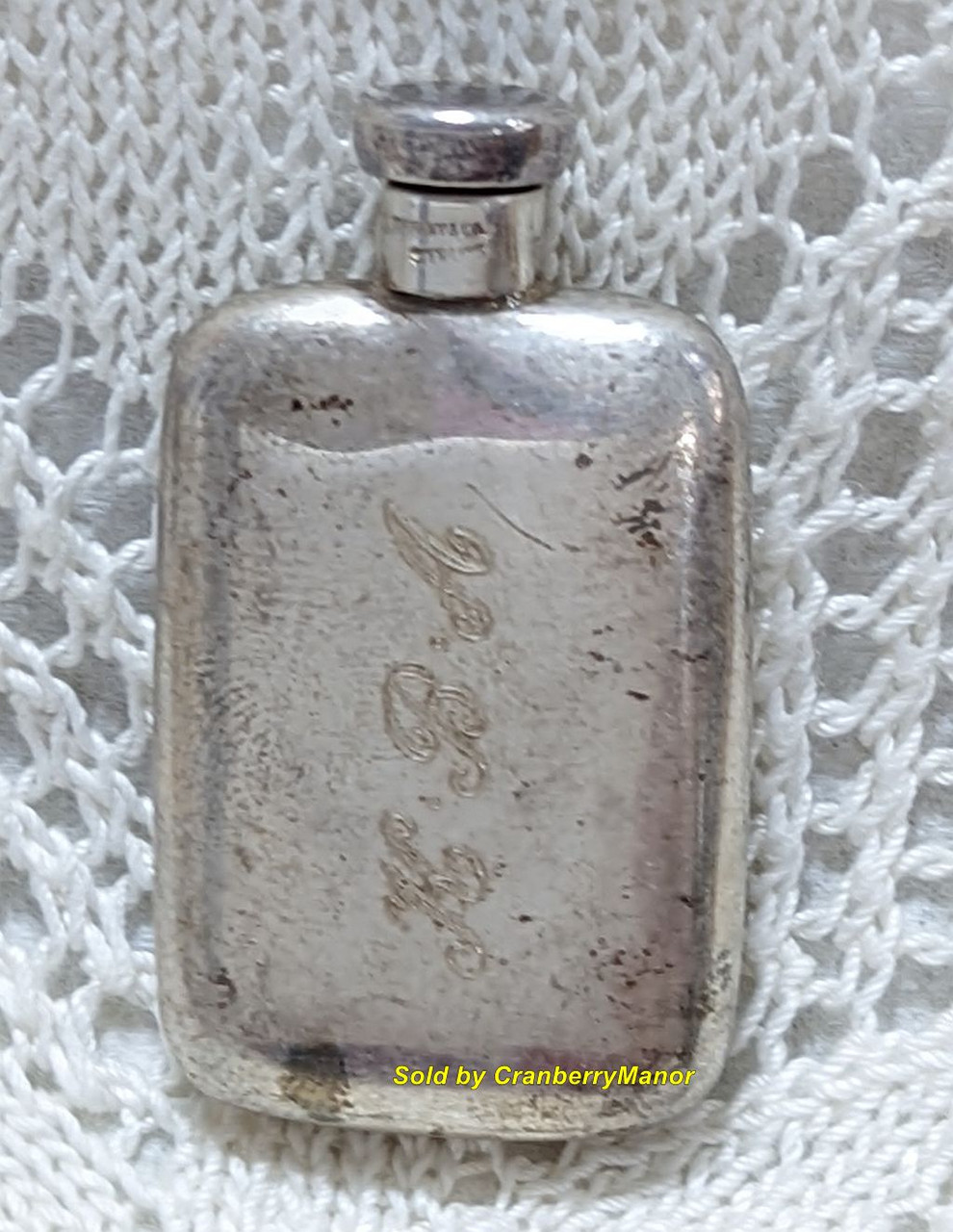 Tiffany Sterling Perfume Bottle Silver Decanter Vintage