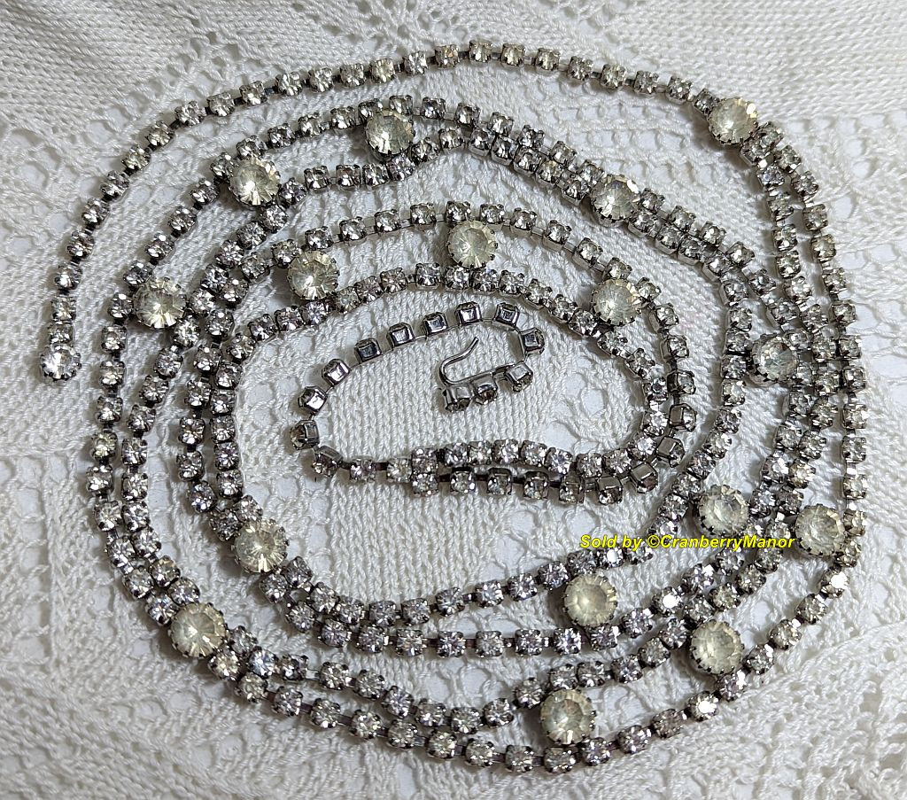 Vintage Rhinestone Belt Vintage c.1980s Rhinestone Belt – The Jewelry Stylist main image 2