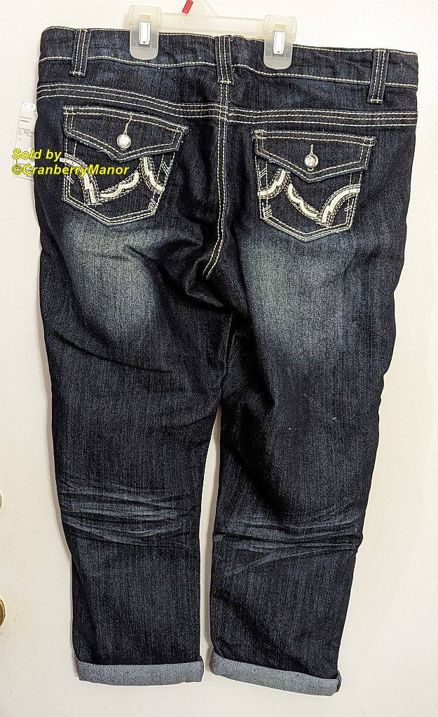Bongo Jeans Sears Juniors Girl Distressed Crop Pants Ladies