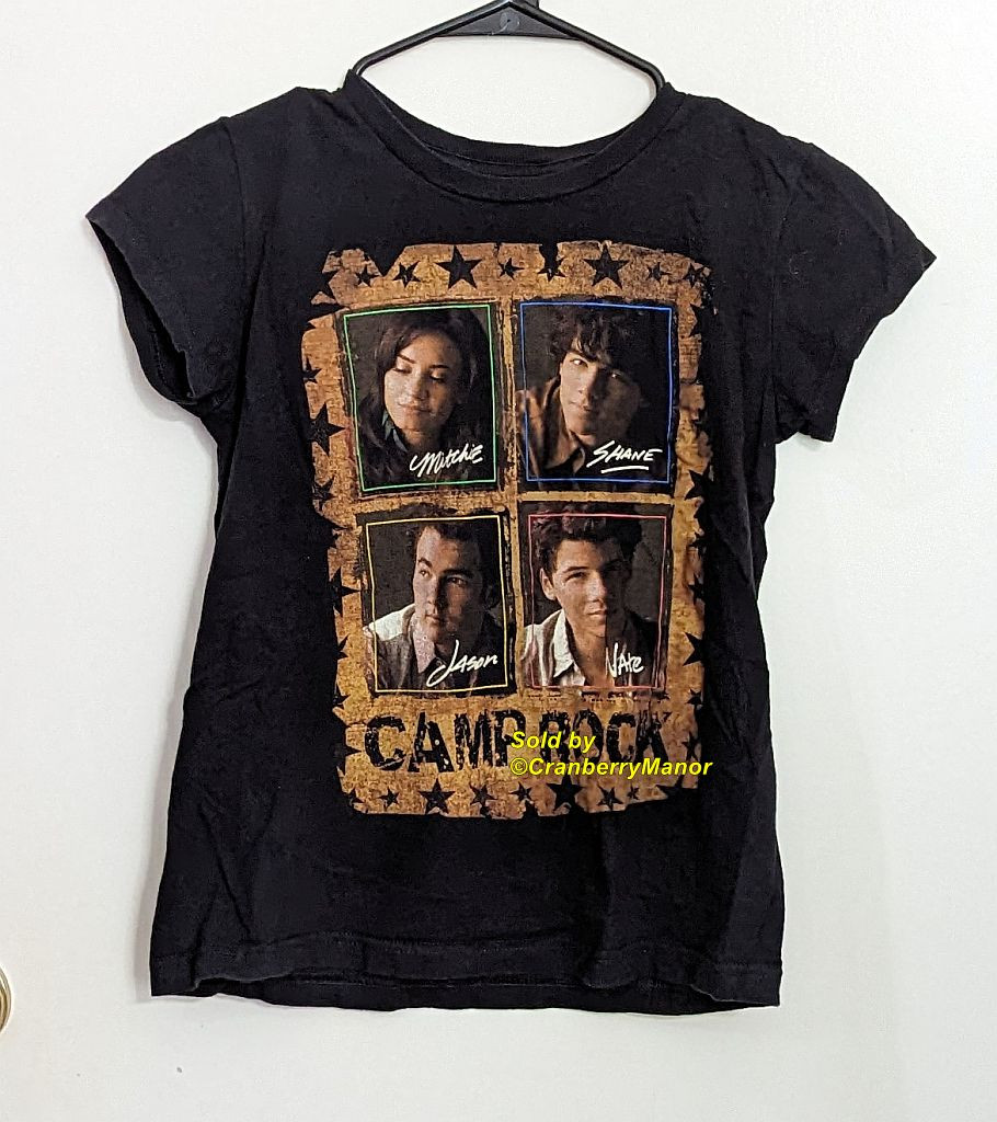 Camp Rock Shirt Demi Lovato Jonas Brothers Blouse Disney Clothing