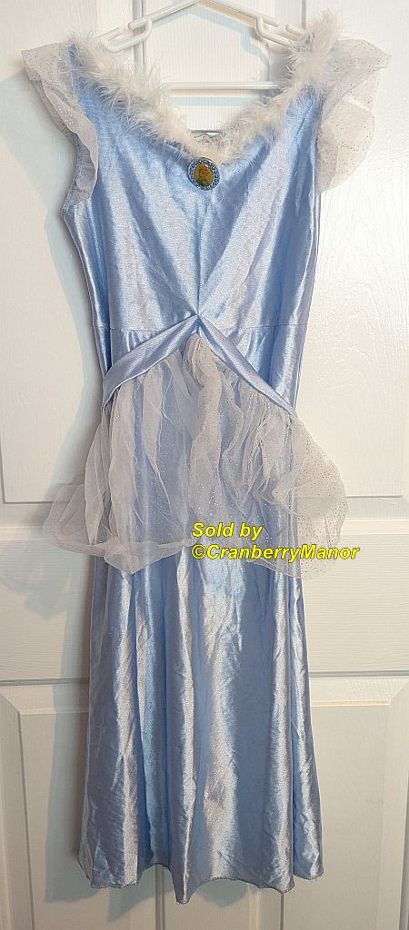 Disney Classic Cinderella Costume Feather Brooch Disguise Blue Tulle Dress Up Play Vintage Halloween Gift Disney Classic Cinderella Costume Feather Brooch Disguise Blue Tulle Dress Up Play Vintage Halloween Gift