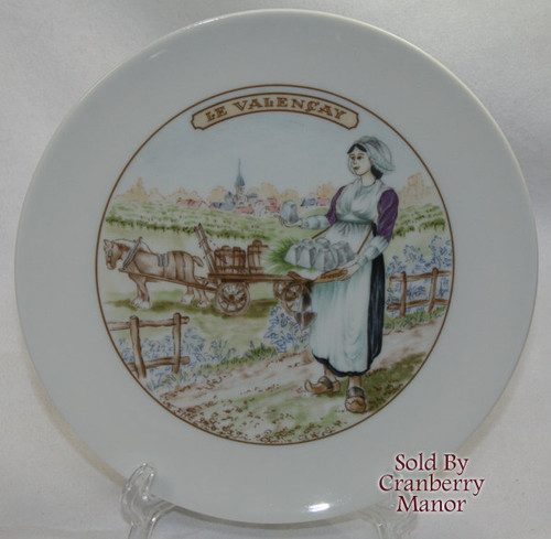 Apilco France Le Valencay Cheese Bistro Cafe Plate Vintage