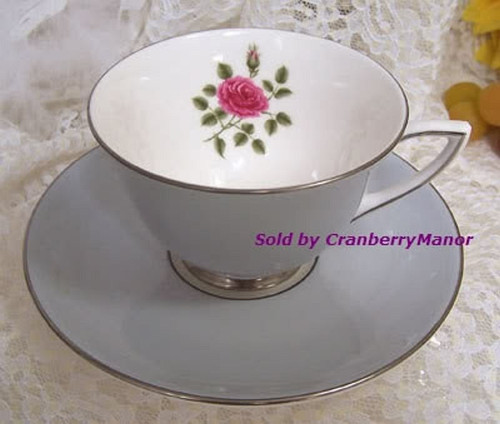 Royal Doulton Cup Saucer Chateau Rose Coffee Tea Mug Vintage Designer Fine Bone China Dish