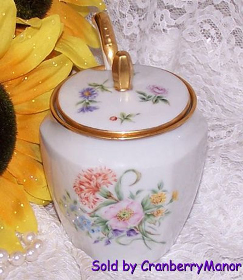 RS Germany Pot Flower Bowl Ladle Cup Dish Spoon Vintage Antique German Designer China Gift