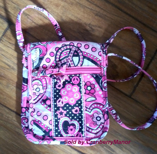 Justice Purse Girl Pink Peace Love Crossbody Bag Kid Accessory