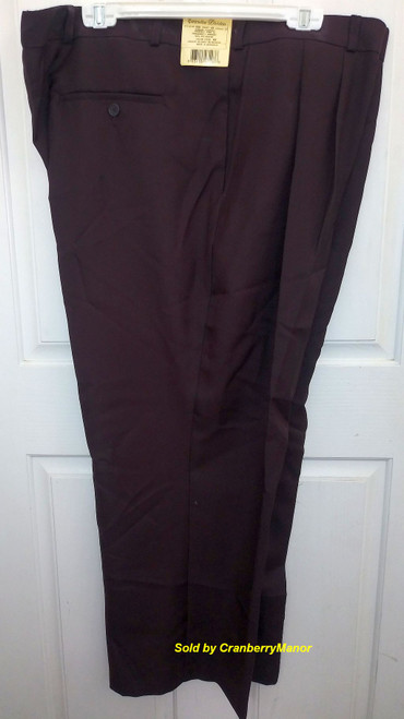 Haband Executive Division Men's Pants 48x27 Black, NOS NWT