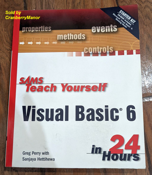 SAMS Book Teach Yourself Visual Basic 6 in 24hrs Vintage Textbook