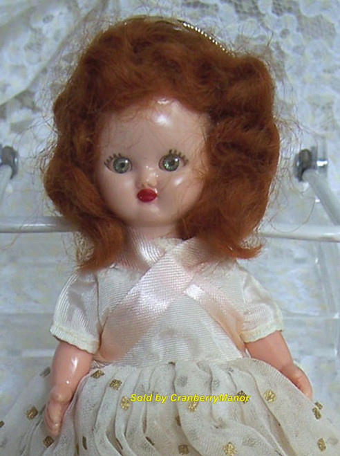 Hollywood Doll Mfg Co Star Red Head Green Eye Toy Vintage Mid Century Gift