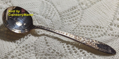 National Silver Spoon Rose Leaf Flatware Vintage Depression Era Service Ware Gift