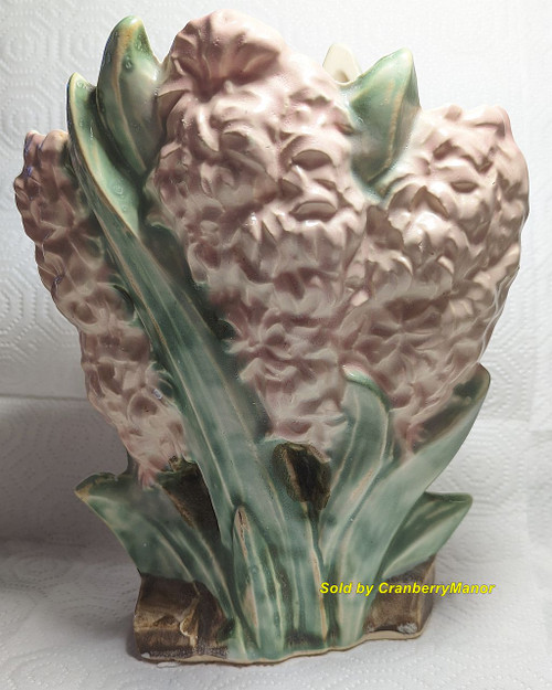 McCoy Pink Hyacinth Vase Vintage Designer Pottery