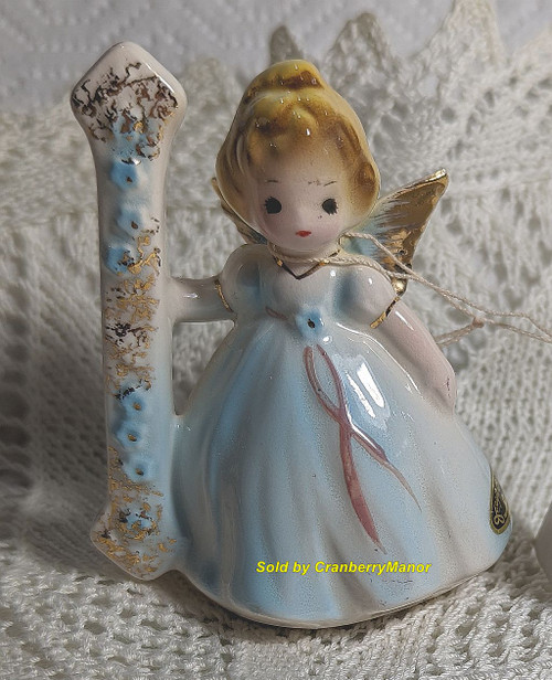 Josef Originals 1st Birthday Angel Figurine Vintage Designer China