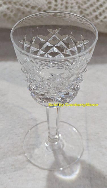 Waterford Alana Cut Crystal Small Liqueur Cocktail Cordial Vintage Designer Glass