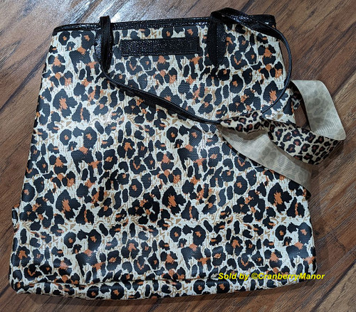 Victoria’s Secret Leopard Animal Print Tote Bag NOS with Ribbon