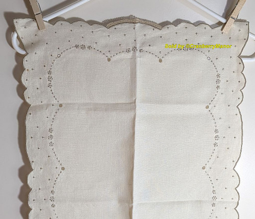 Ecru Embroider Crochet Lace Runner XL Table Dresser Scarf Mid Century Linen Vintage Openwork Fancy Cloth Gift Ecru Embroider Crochet Lace Runner XL Table Dresser Scarf Mid Century Linen Vintage Openwork Fancy Cloth Gift