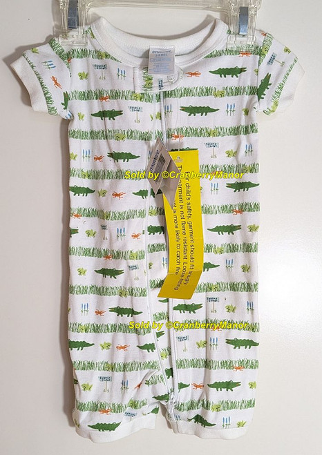 Gymboree Alligator Seaside Buddies Onesie Vintage NOS NWT Toddler Baby Child Sleep Wear Clothing Gift
