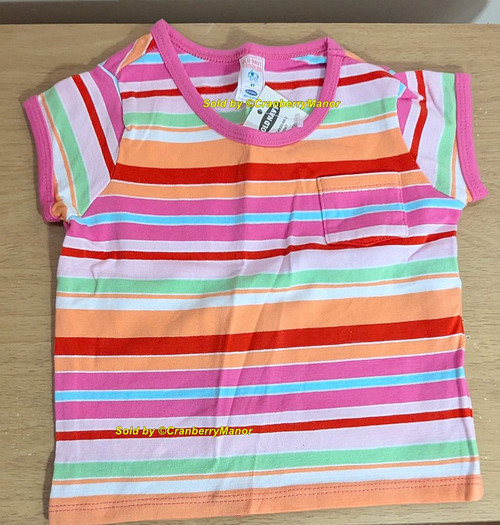 Old Navy Shirt Bright Stripe Top Toddler Child Blouse Vintage Baby Kid Clothing NWT Gift