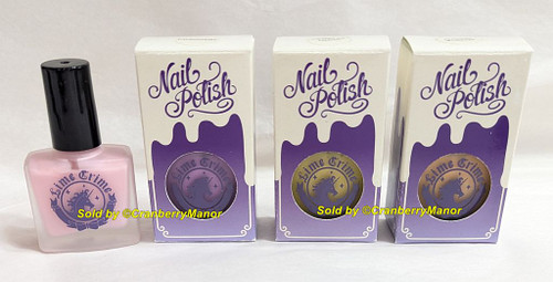 Lime Crime Nail Polish NOS Cream Lacquer with Box Makeup Gift Each 