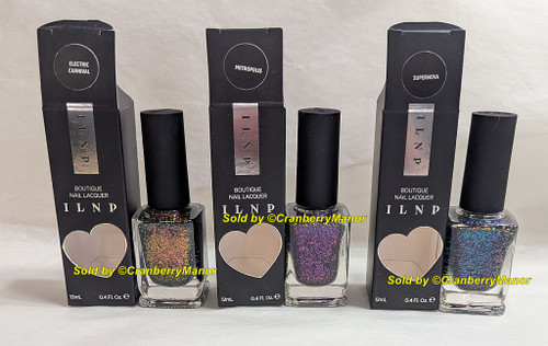 ILNP I Love Nail Polish Indie Nail Polish NOS Artisan Glitter Holo Multi Chrome Lacquer Makeup Box Gift Each