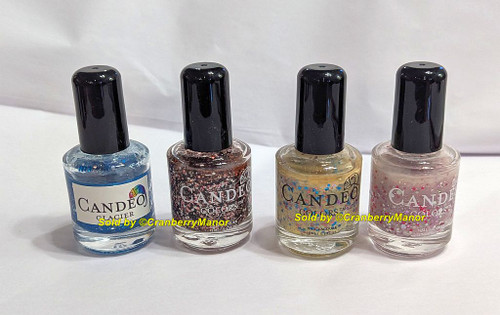 Candeo Colors Indie Nail Polish NOS Artisan Glitter Holo Multi Chrome Lacquer Makeup Box Gift Each