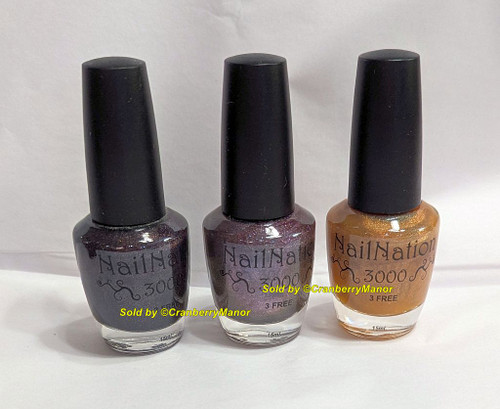 NailNation 3000 Indie Nail Polish NOS Artisan Glitter Holo Multi Chrome Lacquer Makeup Box Gift Each