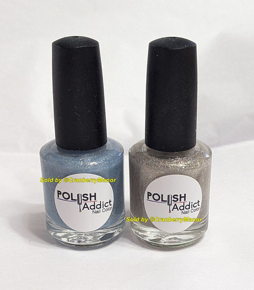 Polish Addict Nail Polish NOS Artisan Glitter Holo Multi Chrome Lacquer Makeup Gift Lot 2