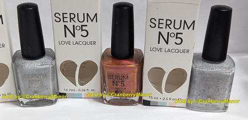 Serum No. 5 Nail Polish NOS Glitter Holo Multi Chrome Lacquer Makeup Gift Each