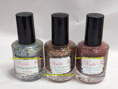 Naild' It Unique Indie Nail Polish NOS Artisan Glitter Holo Multi Chrome Lacquer Makeup Gift Each