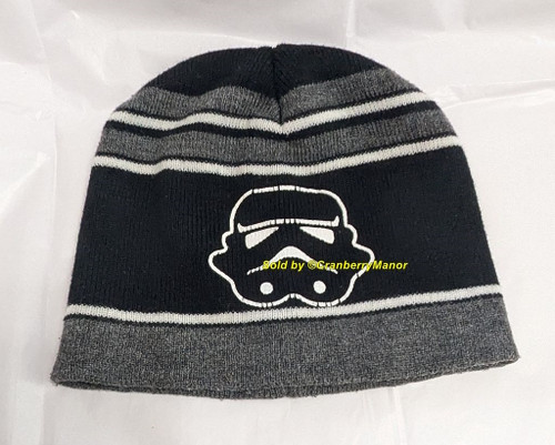 Disney Star Wars Storm Trooper Beanie Black White Strip Skater Cap Hat Clothing Gift