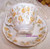 Royal Albert Orange Taffeta Tea Cup Saucer Vintage