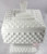 Fenton Glass Hobnail Jar Milk White Wedding Cake Box Vintage Designer Art Dish