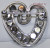 Sterling Silver Birthstone Heart Brooch by Curtis Jewelry Manufacturing