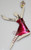 Liztech The Leaper Brooch Red Crystal Bead Ballerina Dancer Pin Vintage Designer Fashion Jewelry Gift