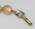 Napier Necklace Pink Gold Satin Bead Vintage Designer Fashion Jewelry