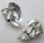 Sarah Coventry Silvery Splendor Earrings Peal Vintage Designer Jewelry