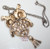 Topaz Owl Puppet Pendant Necklace Vintage Rhinestone Jewelry
