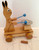 Belarus Bunny Rabbit Drumming Wooden Pull Toy Vintage Designer Gift