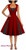 Vernassa Women's Rockabilly Retro Polka Dot Cocktail Dress in Red & Black