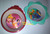 Disney Princess & Tinkerbell Bowl Toddler Dish 2pc Meal Time Gift Set