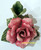 Rose Candle Holder Pink Ceramic Figurine Vintage Capodimonte Style Pottery Gift