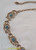 Blue Rhinestone Gold Tone Necklace Vintage Jewelry