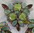 Coro Brooch Earrings Givre Satin Glass Pin Vintage Designer Jewelry Gift