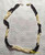 Japan Black Mother of Pearl Beaded Necklace Vintage Designer Jewelry