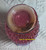 Fenton Glass Cranberry Opalescent Hobnail Vase Vintage Designer Mini Art Decor