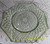 Green Octagon Plate Depression Glass Dish Vintage Diamond Optic Gift