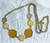 Sarah Coventry Taste of Honey Necklace Vintage Designer Jewelry