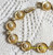 Leru Pearl Bracelet Crystal Rhinestone Vintage Designer Jewelry